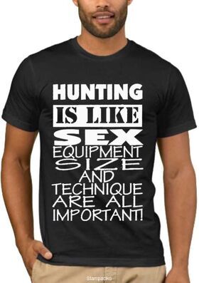 Αστεία T-shirts Hunting Is Like Sex