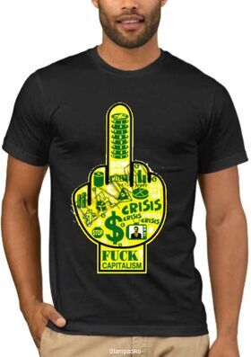 Αστεία T-shirts Crisis Fuck Capitalism