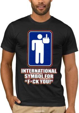 Αστεία T-shirts International Symbol For F*ck You