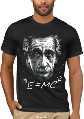 Mπλούζα με στάμπα Albert Einstein E=mc2