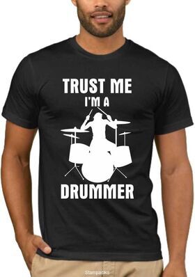 Μπλουζάκι,φούτερ κουκούλα & φούτερ χωρίς κουκούλα με στάμπα DRUMMER TRUST ME