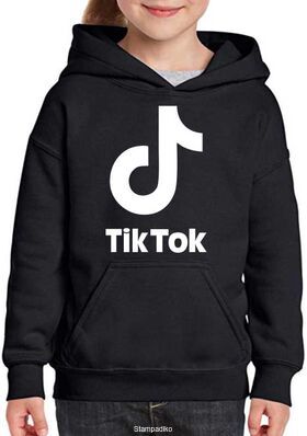 Μπλούζα Φούτερ με στάμπα Tik Tok