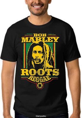 Mπλούζα με στάμπα Bob Marley Roots Reggae