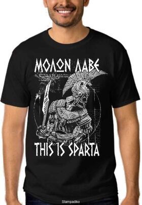 Μπλουζάκι με στάμπα This is Sparta Μολών Λαβέ