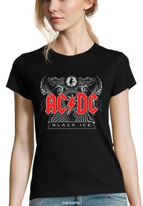 Γυναικείο Rock μπλουζάκι με στάμπα AC/DC Black Ice