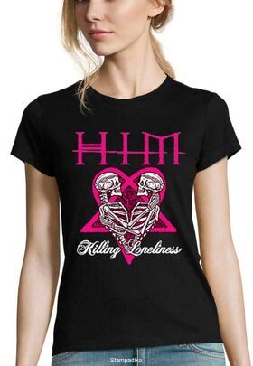 Γυναικείο Rock μπλουζάκι με στάμπα HIM Killing Loneliness