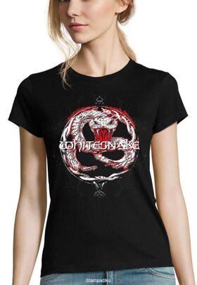 Γυναικείο Rock μπλουζάκι με στάμπα Whitesnake Back To The Bone