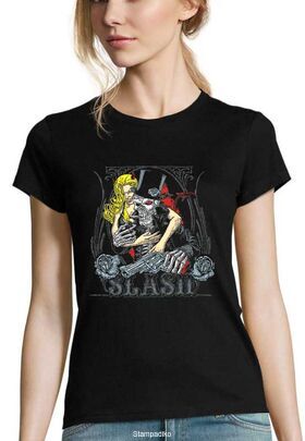 Γυναικείο Rock μπλουζάκι με στάμπα Slash Guns N' Roses