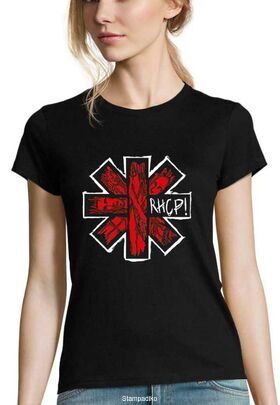 Γυναικείο Rock μπλουζάκι με στάμπα Red Hot Chili Peppers RHCP