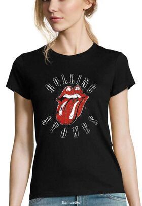 Γυναικείο Rock μπλουζάκι με στάμπα Rolling Stones