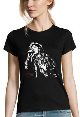Γυναικείο Rock μπλουζάκι με στάμπα Rolling Stones Mick Jagger