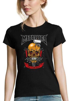 Γυναικείο Rock μπλουζάκι με στάμπα Metallica Met Club Concert Tour