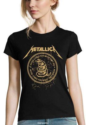 Γυναικείο Rock Heavy metal μπλουζάκι με στάμπα Metallica Never cared for what they do, never cared for what they know