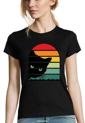 Mπλούζα με στάμπα  Cat in the window T-shirt