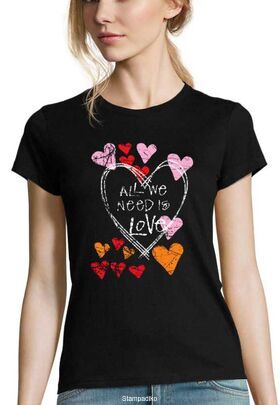 Γυναικείο μπλουζάκι με στάμπα All we Need is Love