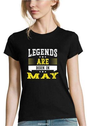 Μπλούζα "Legends Are Born in May" - Birthday Series - DTF Print
