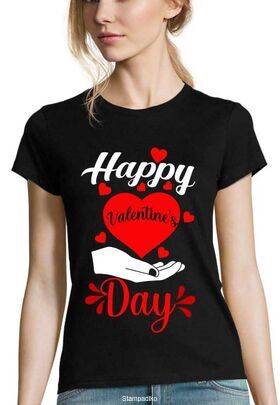Γυναικεία Μπλούζα "Happy Valentine's Day" Heart in Hand - Valentine's Edition