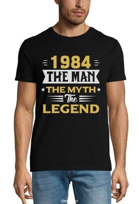 Mπλούζα με στάμπα γενεθλίων 1984 The Man The Myth The Legend T-shirt