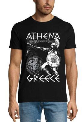 Μπλουζάκι με στάμπα Greek Warrior Athena Greece T-shirt