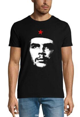 Μπλούζα t-shirt με στάμπα Che Guevara Black Men's T-Shirt with Picture