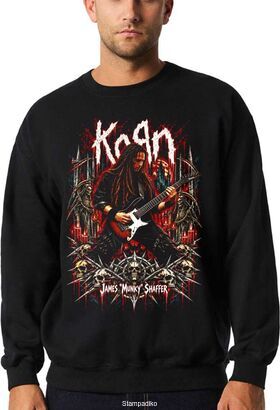 Φούτερ με στάμπα Korn Nu Metal - James "Munky" Shaffer Design