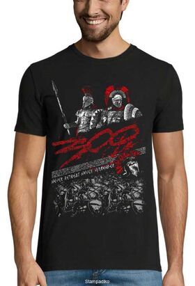 Μπλουζάκι με στάμπα Never Retreat Never Surrender 300