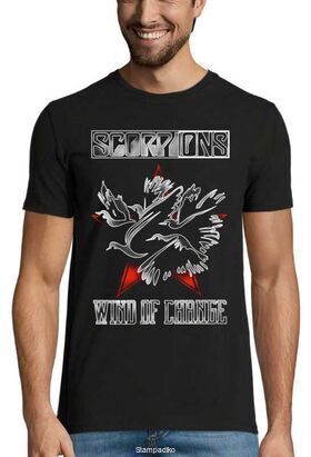 Rock t-shirt με στάμπα Scorpions Wind Of Change
