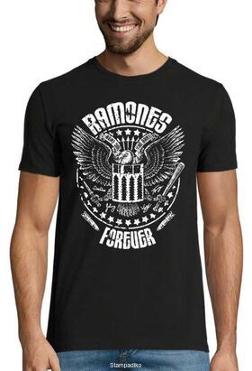 Rock t-shirt με στάμπα Ramones Forever