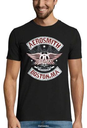Rock t-shirt με στάμπα Aerosmith Boston Pride
