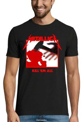 Heavy metal t-shirt με στάμπα Metallica Kill Em All Tracks