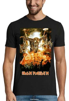 Heavy metal t-shirt με στάμπα Iron Maiden Fear of the Dark