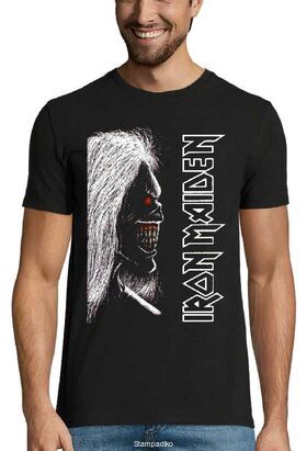 Heavy metal t-shirt με στάμπα Iron Maiden Eddie The Head