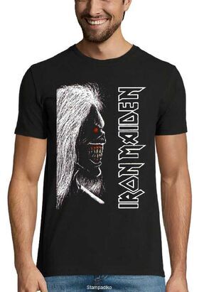 Heavy metal t-shirt με στάμπα Iron Maiden Eddie The Head