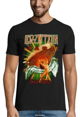 Rock t-shirt με στάμπα Led Zeppelin Swan Song