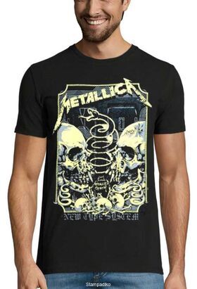 Heavy metal t-shirt με στάμπα Metallica New Type System