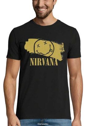 Rock t-shirt με στάμπα Nirvana