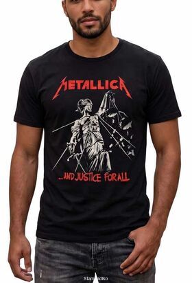 Μπλούζα με στάμπα Metallica And Justice for All Thrash Metal - Stampadiko