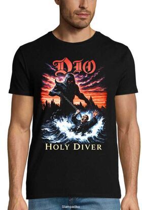 Μπλούζα με στάμπα Dio "Holy Diver" Album Art - Metal Edition