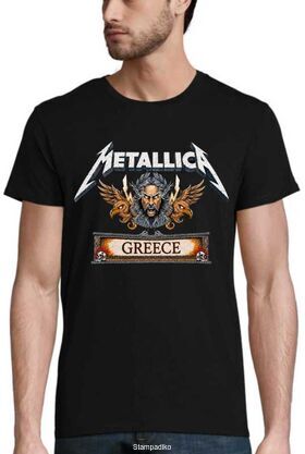 Μπλούζα με στάμπα Metallica Συναυλία Ελλάδα Zeus Eagles - Stampadiko.gr