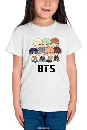 Mπλούζα με στάμπα BTS Cartoon