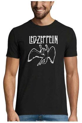 Rock t-shirt με στάμπα Led Zeppelin Swan Song