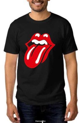 Rock t-shirt Classic Tongue Rolling Stones