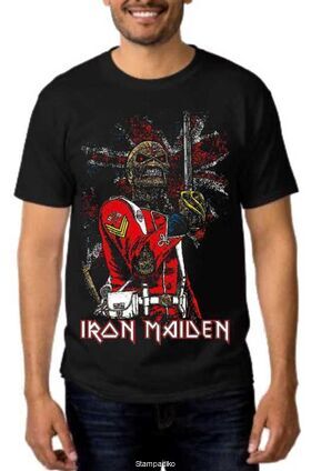 Heavy metal t-shirt με στάμπα Iron Maiden