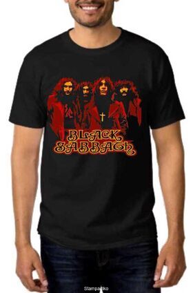 Rock t-shirt με στάμπα Black Sabbath
