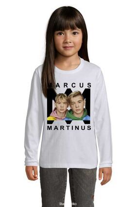 Μπλούζα t-shirt μακρύ μανίκι με στάμπα Marcus & Martinus