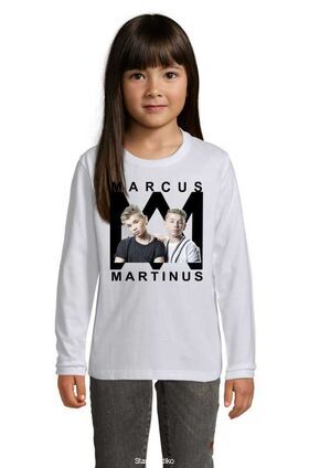 Μπλούζα t-shirt μακρύ μανίκι με στάμπα Marcus & Martinus