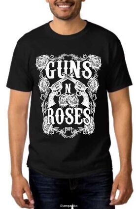Rock t-shirt με στάμπα Guns N' Roses