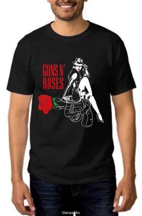 Rock t-shirt με στάμπα Guns N' Roses