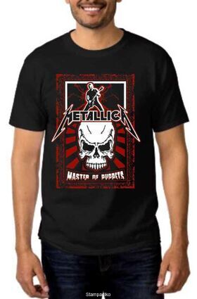 Rock Black t-shirt Metallica Master of Puppets
