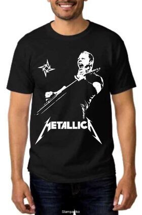 Heavy Metal Black t-shirt Metallica James Hetfield